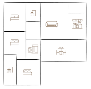 Plan schématique de la maison